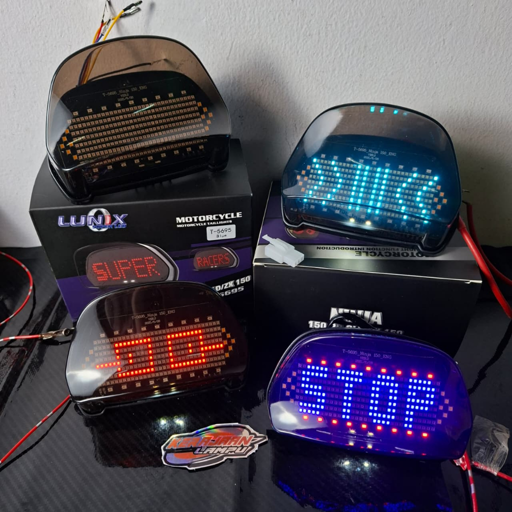 Jual Lampu Stop Led Running Ninja 150 RR OLD/ZX150 Set Mika Stoplamp ...