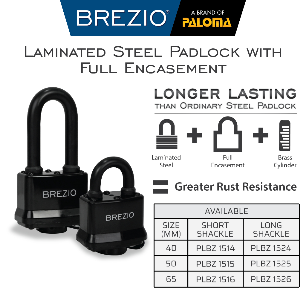 Jual BREZIO Gembok Padlock Pagar Gerbang Loker Gembok Kunci Pintu Mobil ...