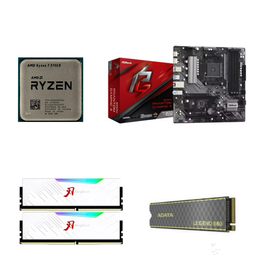 Jual Paket Processor Gaming AMD RYZEN 7 5700X RAM DDR4 16GB NVME