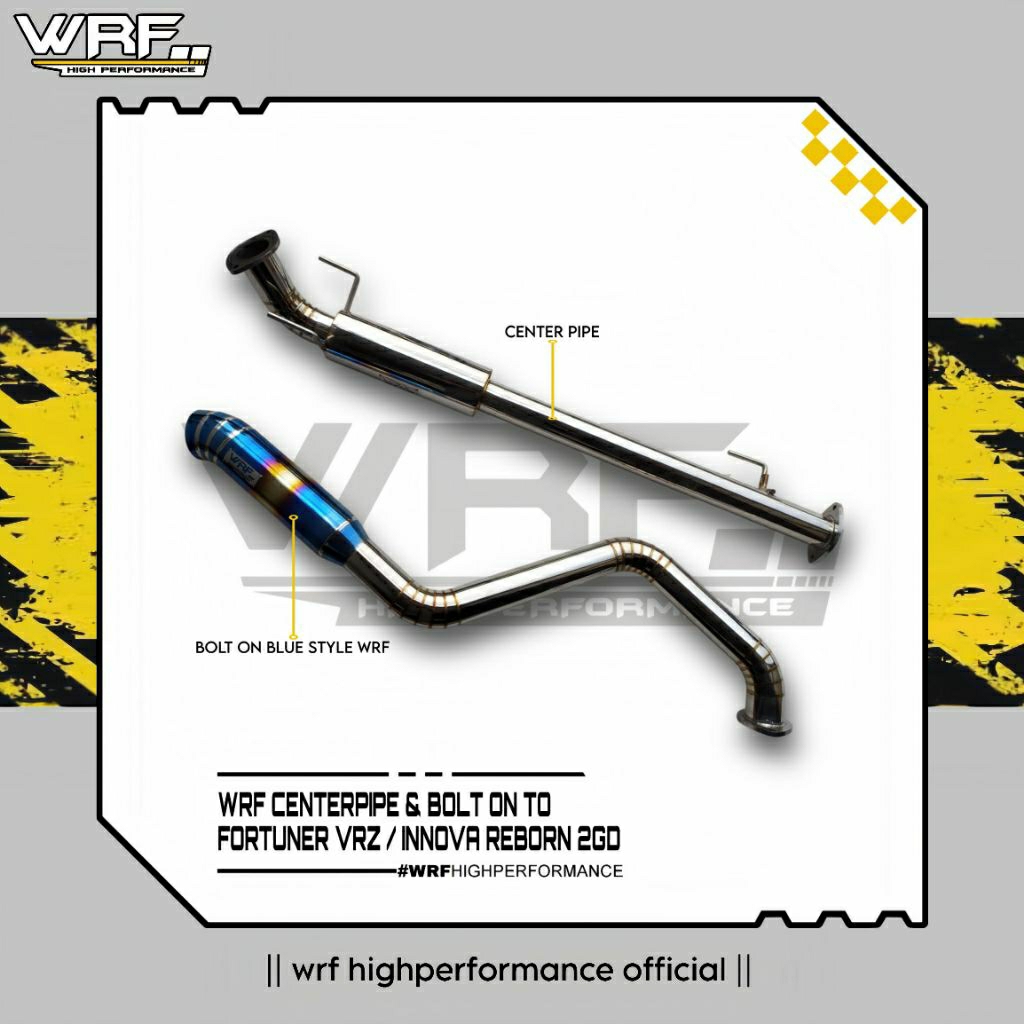 Jual WRF CENTERPIPE & BOLT ON FORTUNER VRZ/ INNOVA REBORN /knalpot ...