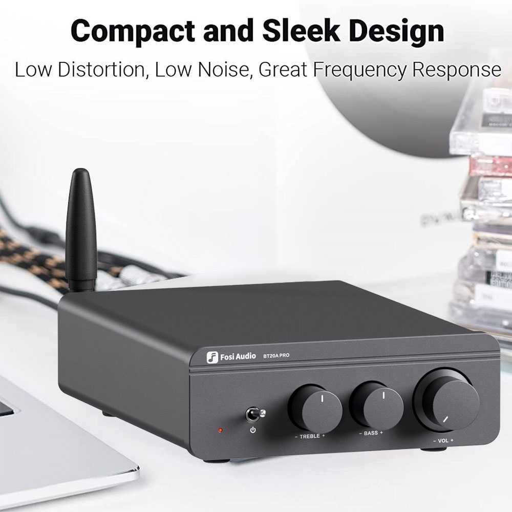 Jual Fosi Audio Amplifier Bluetooth 5.0 Treble and Bass 300W x2