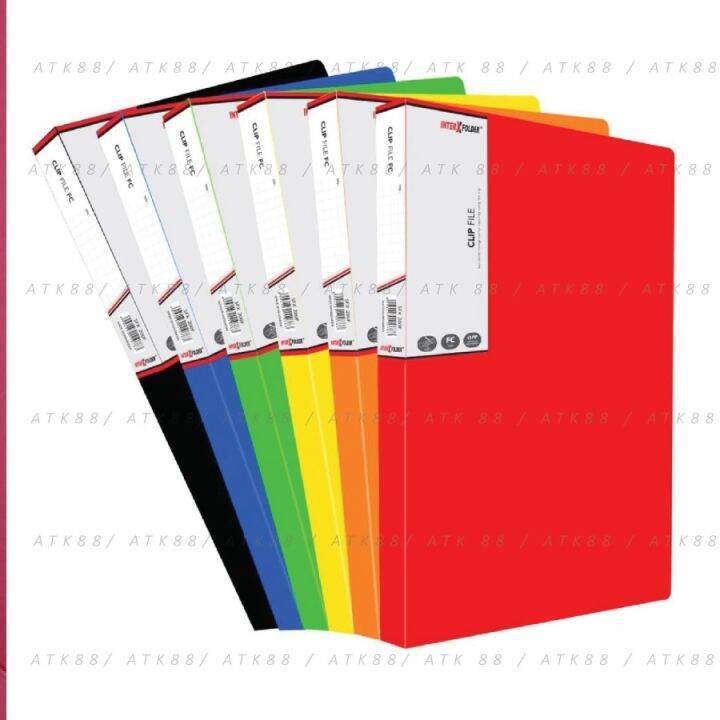 Jual MAP FOLDER INTERX CFX 100F CLIP/MERAH/BIRU/ORANGE | Shopee Indonesia