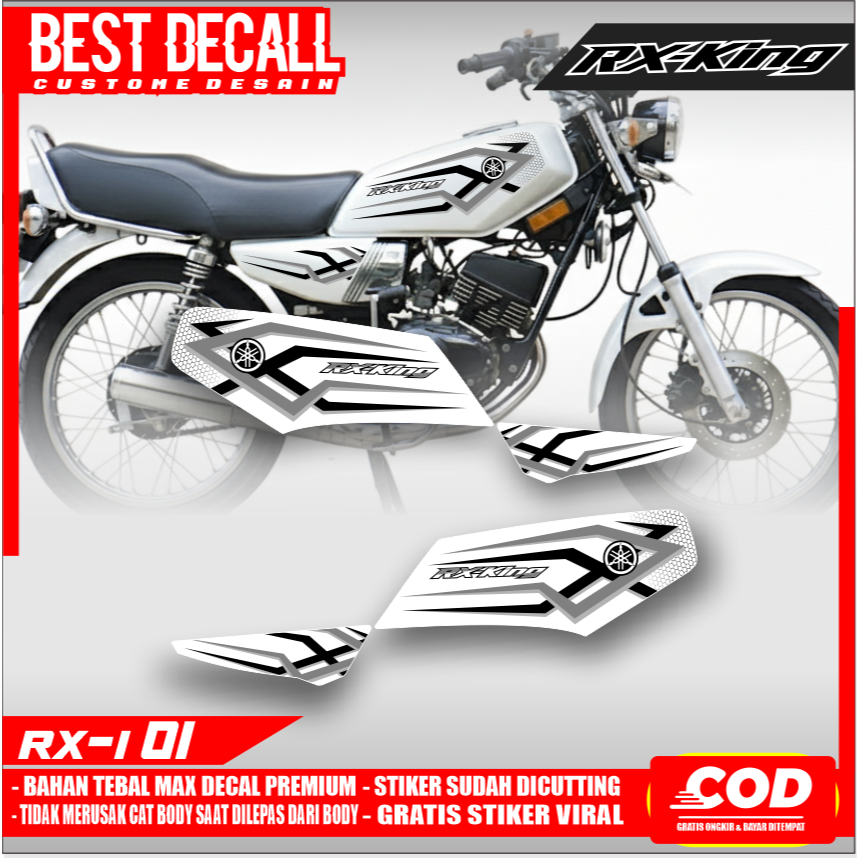 Jual Striping Sticker Transparan UV RX-King Bahan MaxDecal Desain ...