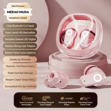 Layar LED TWS J55 Earphone Bluetooth Nirkabel Dengan Kontrol Sentuh Bluetooth 5.4