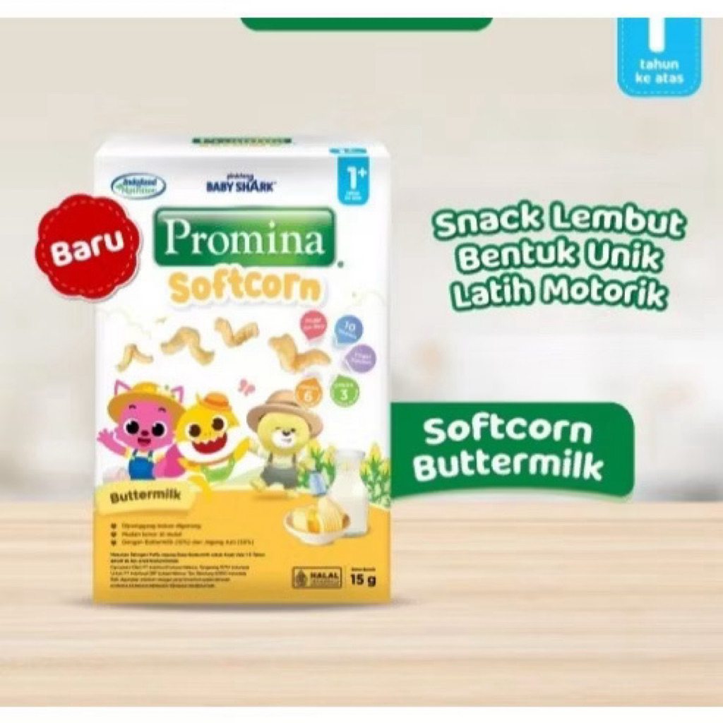 Jual Promina Softcorn Snack Puff Jagung Rasa Buttermilk / Strawberry ...