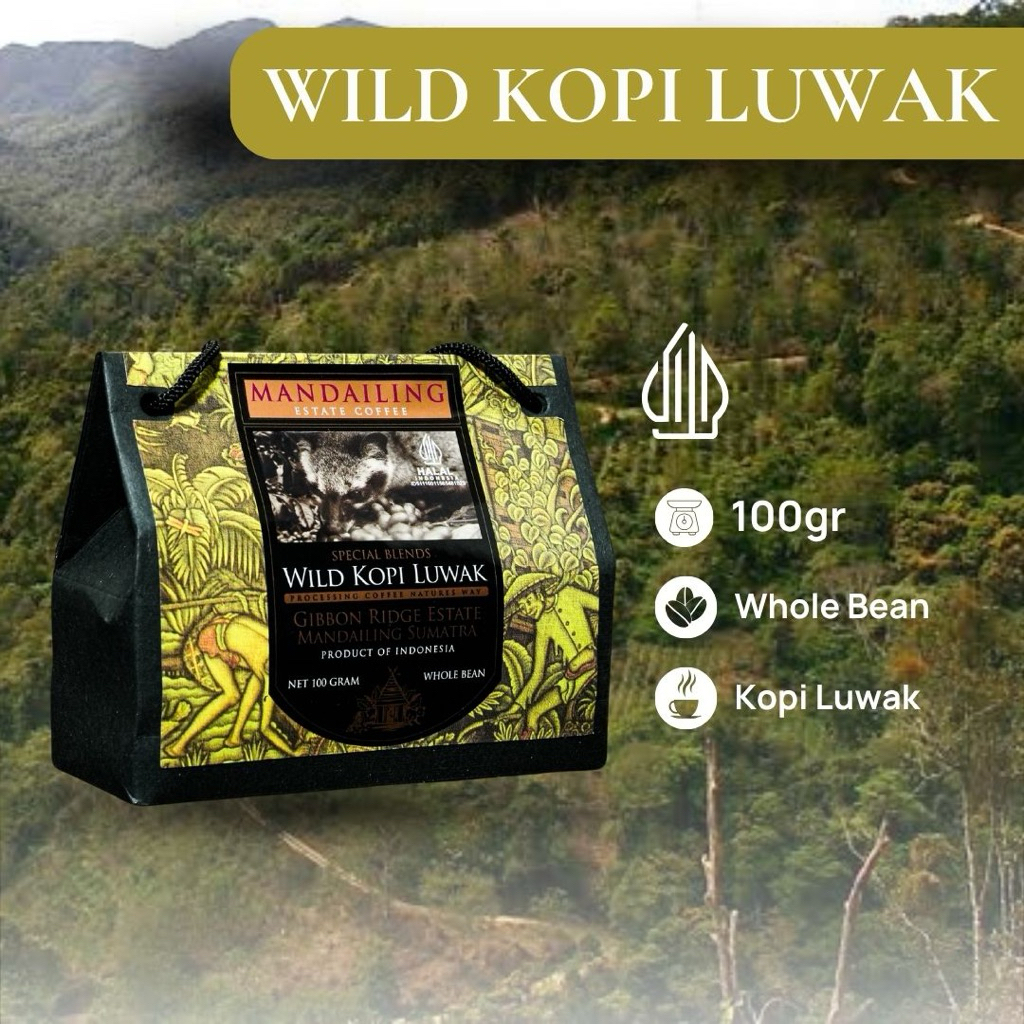 Jual Mandailing Estate Coffee Luwak Blends 100gr | Shopee Indonesia