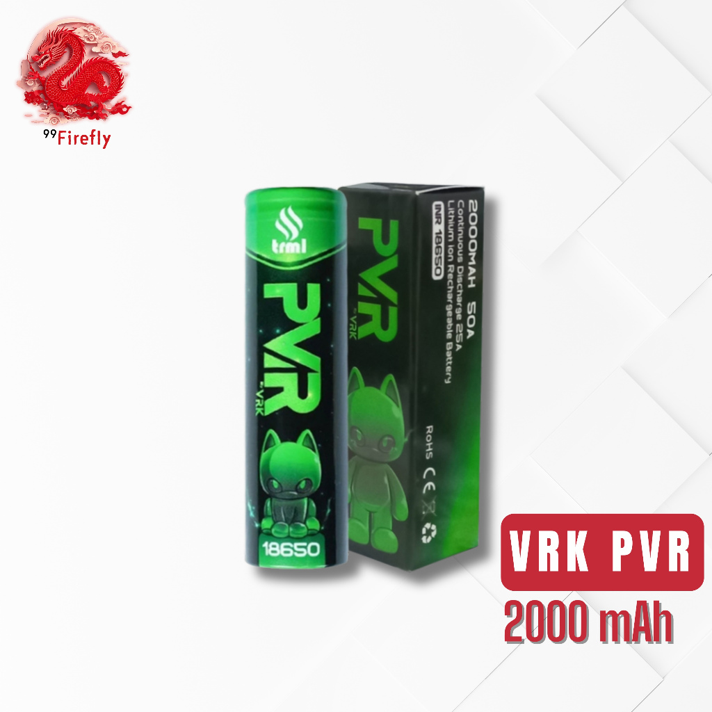 Jual VRK PVR Baterai 2000 mAH 25A 18650 PVR 2000 Authentic | Shopee ...