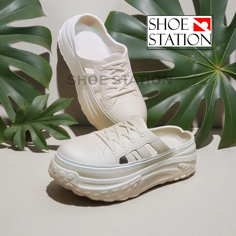 Jual Shoe Station Sendal Sepatu Wedges Platform Wanita Tebal 5cm Bahan ...