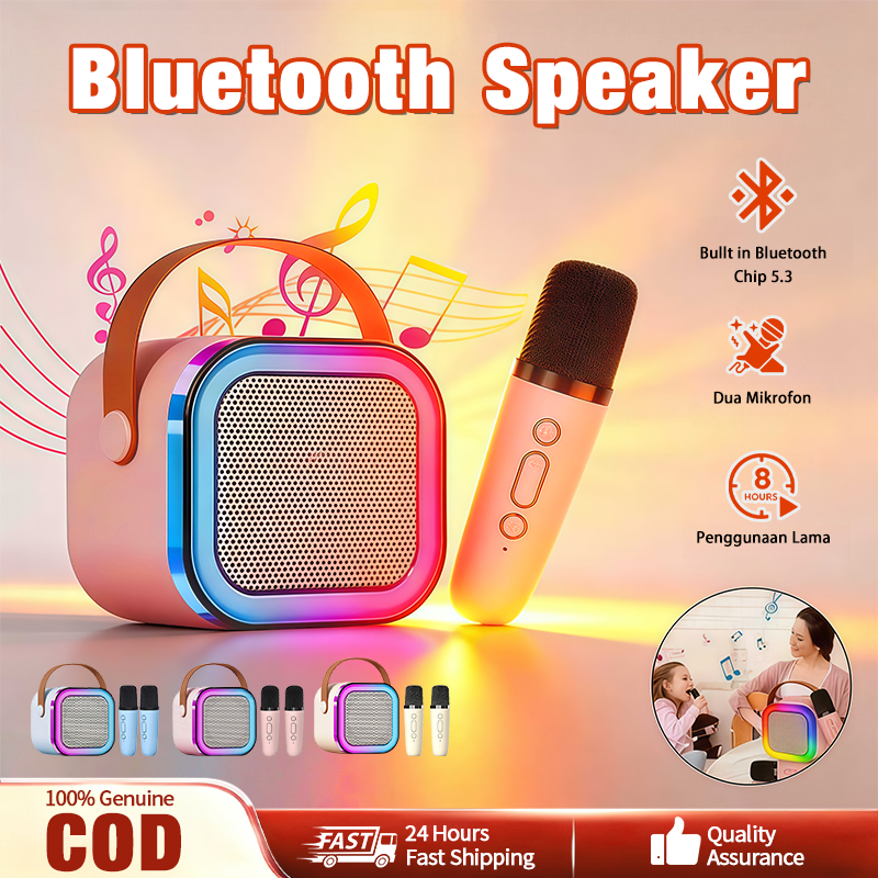 Jual Karaoke Bluetooth Speaker Wireless Super Sound Quality With MIC ...