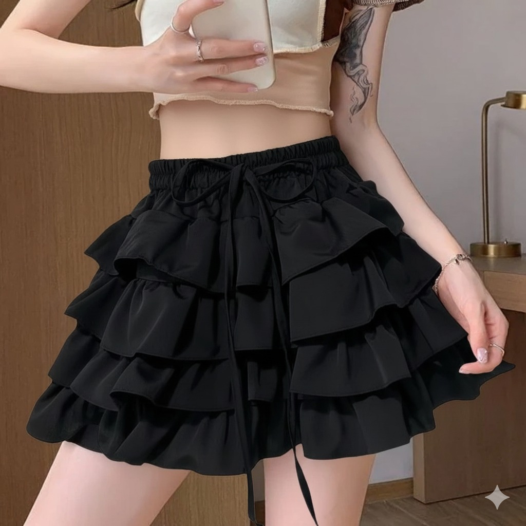 Jual Classy - Fashion Wanita ROK LOLA Mini Susun Kekinian Korean Styles ...