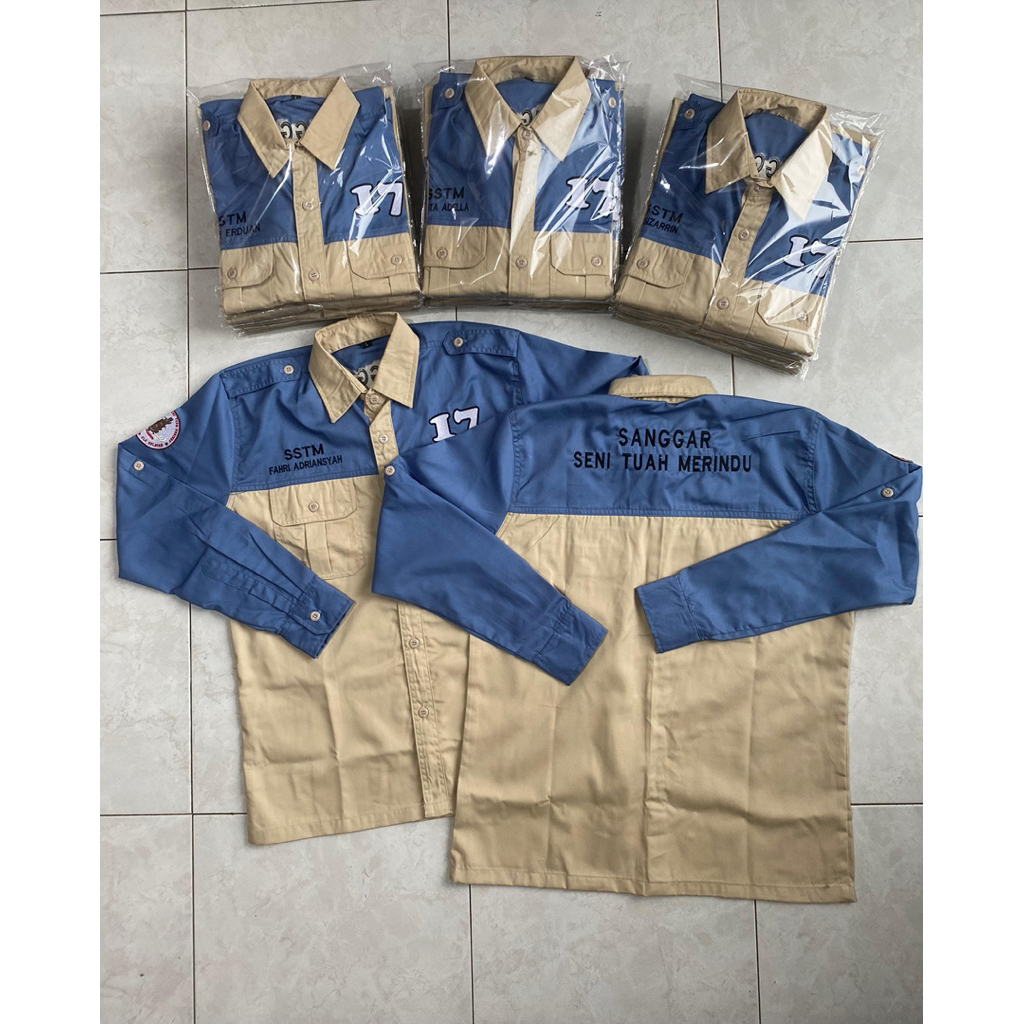 Jual KEMEJA PDH PDL CUSTOM BORDIR - SERAGAM KERJA - LENGAN PANJANG ...