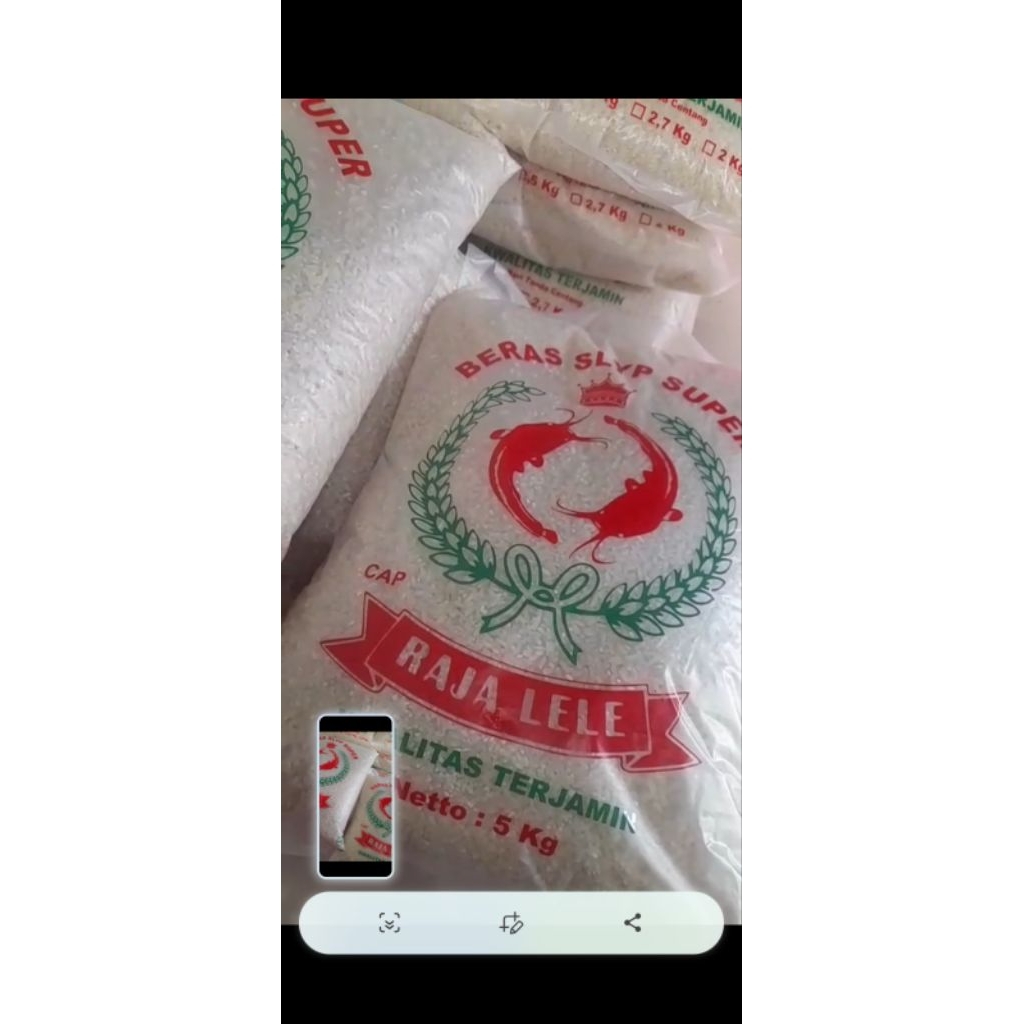 Jual Beras Slyp Super Raja Lele Fresh 5 Kg 25 kg – Pulen, Wangi, dan ...