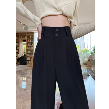 Celana Loose Pants PREMIUM Celana Kulot Anti Kusut Celana Higwhaist Korean Style Double Kancing
