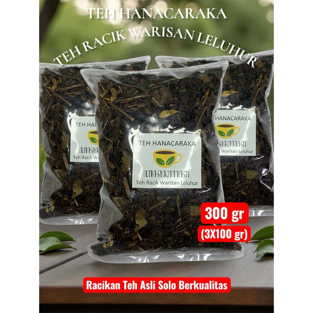 Jual Teh Hanacaraka 300 Gram Racikan Asli Solo Khas Angkringan Wedangan ...