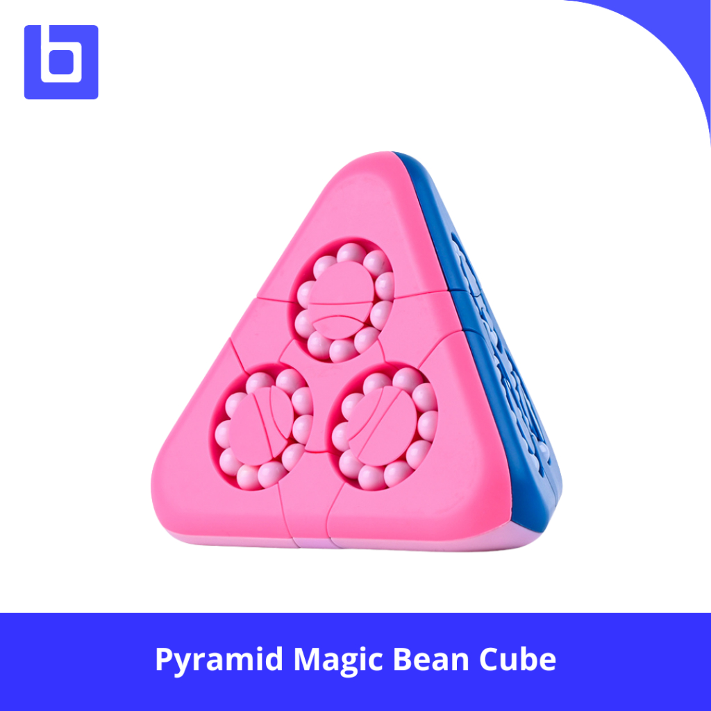 Jual Cube Pyramid - Pyramid Magic Bean Cube Light Blue/Dark Blue ...