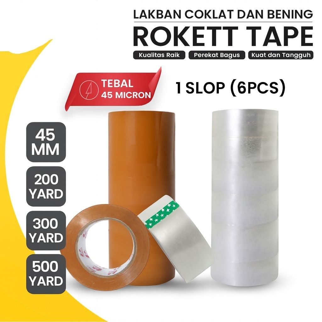 Jual Lakban ROKETT – Lengketnya Juara, Packing Aman! _ ROKETT TAPE ...