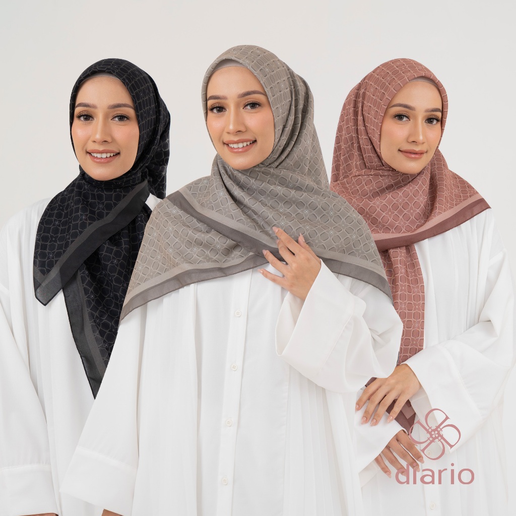 Diario - Ultrafine Cellia Hijab Scarf Kerudung Segi Empat Premium