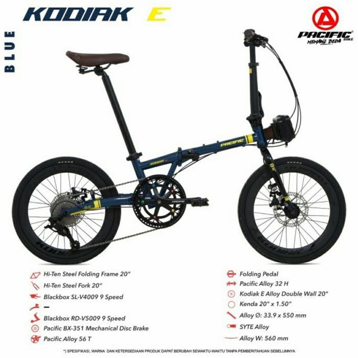 Jual Sepeda Lipat Pacific Kodiak E 20 Inch Sepeda Lipat 20 Inch Pacific ...