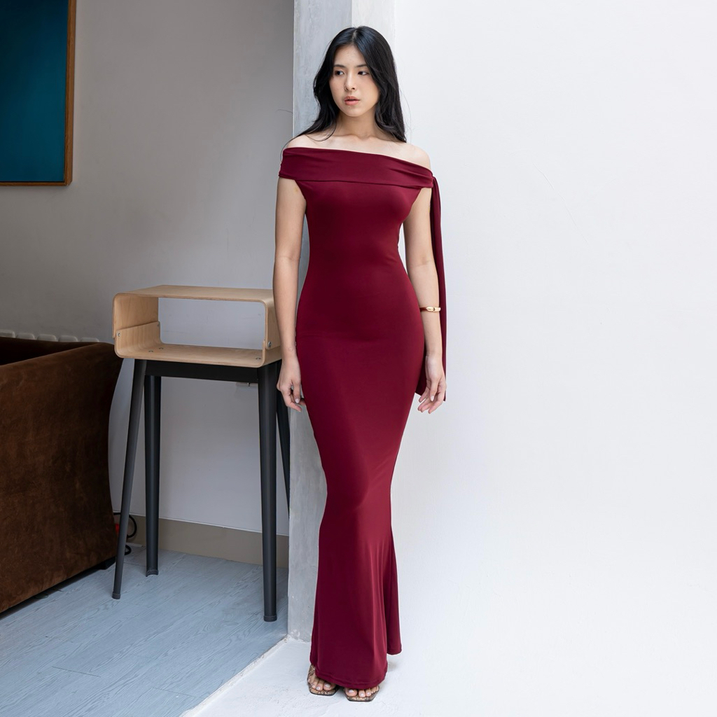 Jual FAYANNA BASIC ONE SHOULDER DRESS | Shopee Indonesia