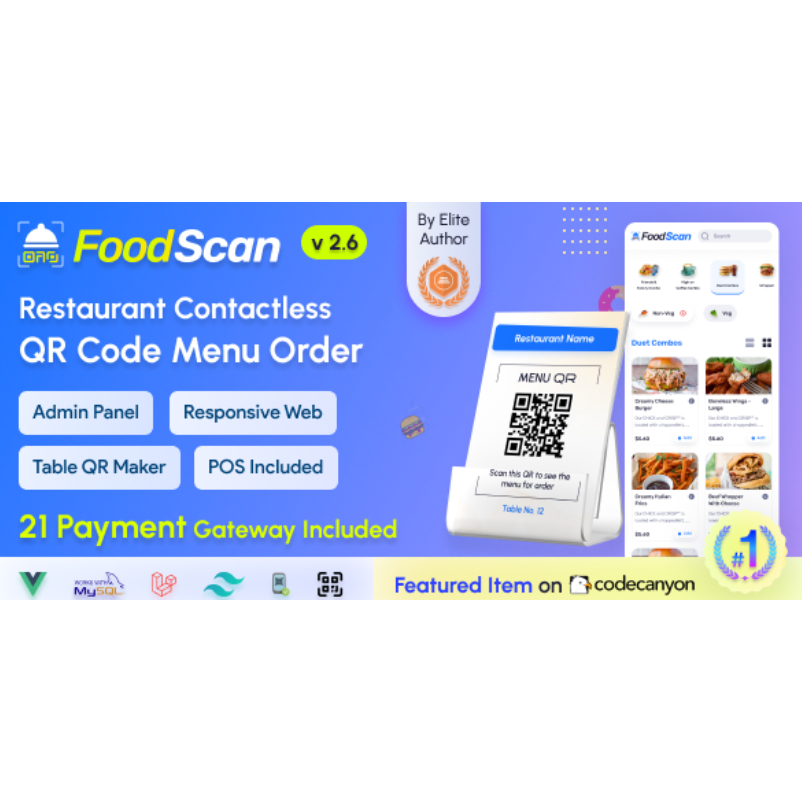 Jual FOODSCAN – QR CODE MENU & CONTACTLESS ORDERING + POS RESTORAN ...