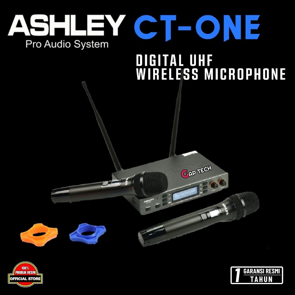 Jual ASHLEY CT-ONE / CT ONE Digital UHF Wireless Microphone Original ...