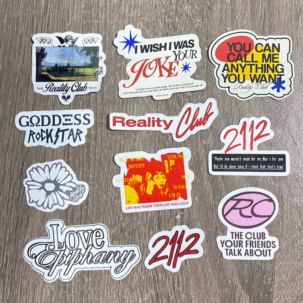 Jual REALITY CLUB | COD Sticker Pack Reality Club Sticker Vinyl Reality ...