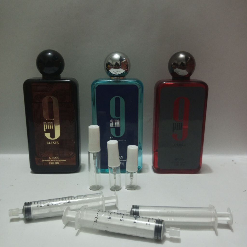 Jual Ready Decant Afnan 9pm Rebel , Elixir dan 9am Dive 100% 0riginal ...