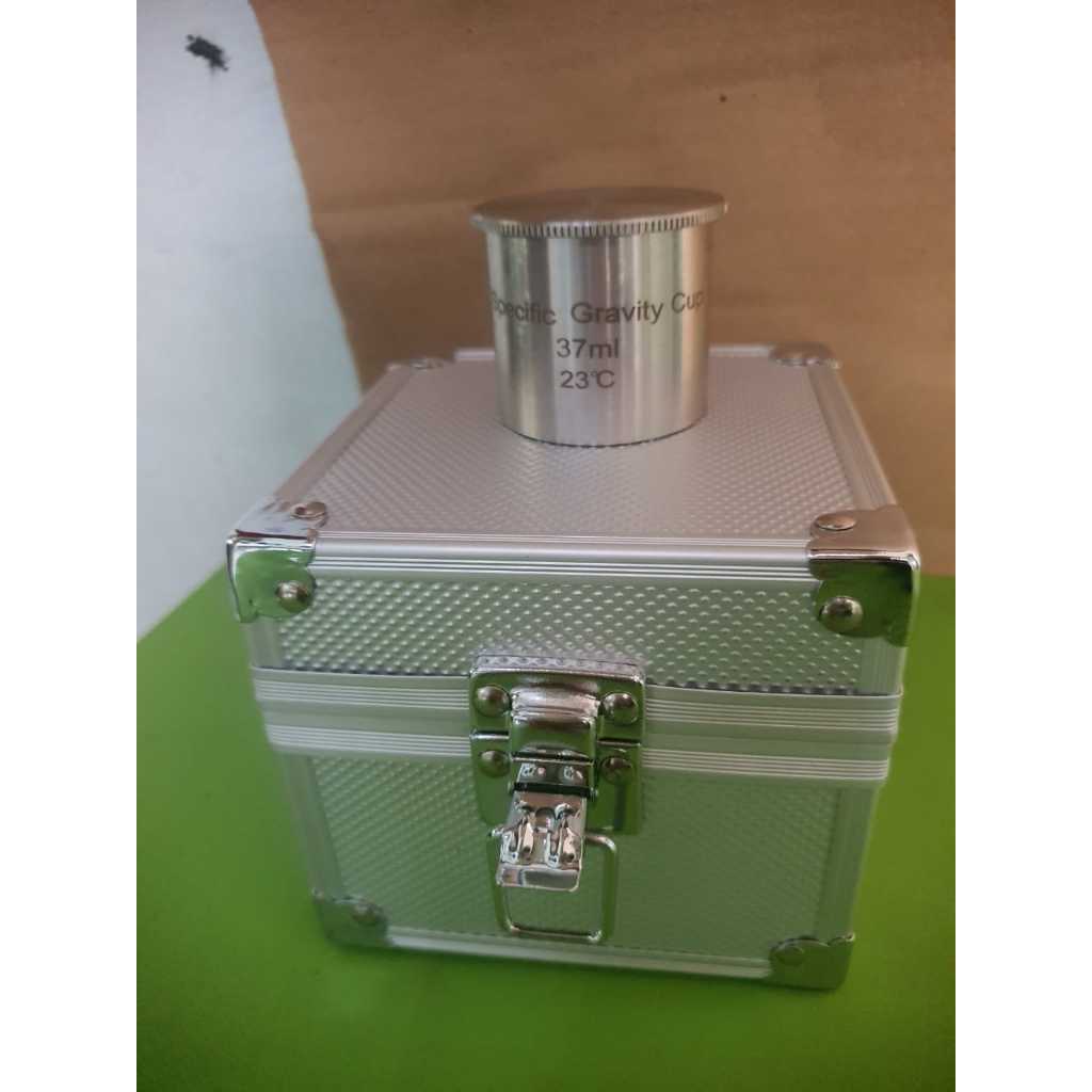 Jual Density Specific Gravity Cup Pycnometer Allumunium 37 ml | Shopee ...