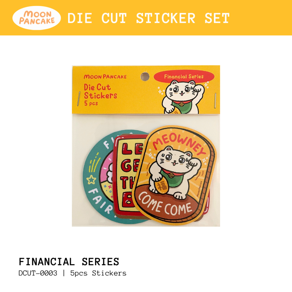 Jual Moon Pancake Sticker Set - Financial Series (Die Cut) | Shopee ...