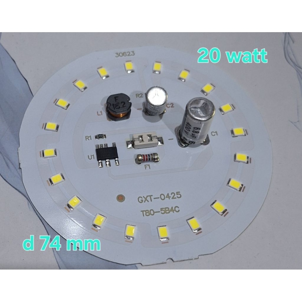 Jual PCB Led 20 watt (d 74 mm) | Shopee Indonesia