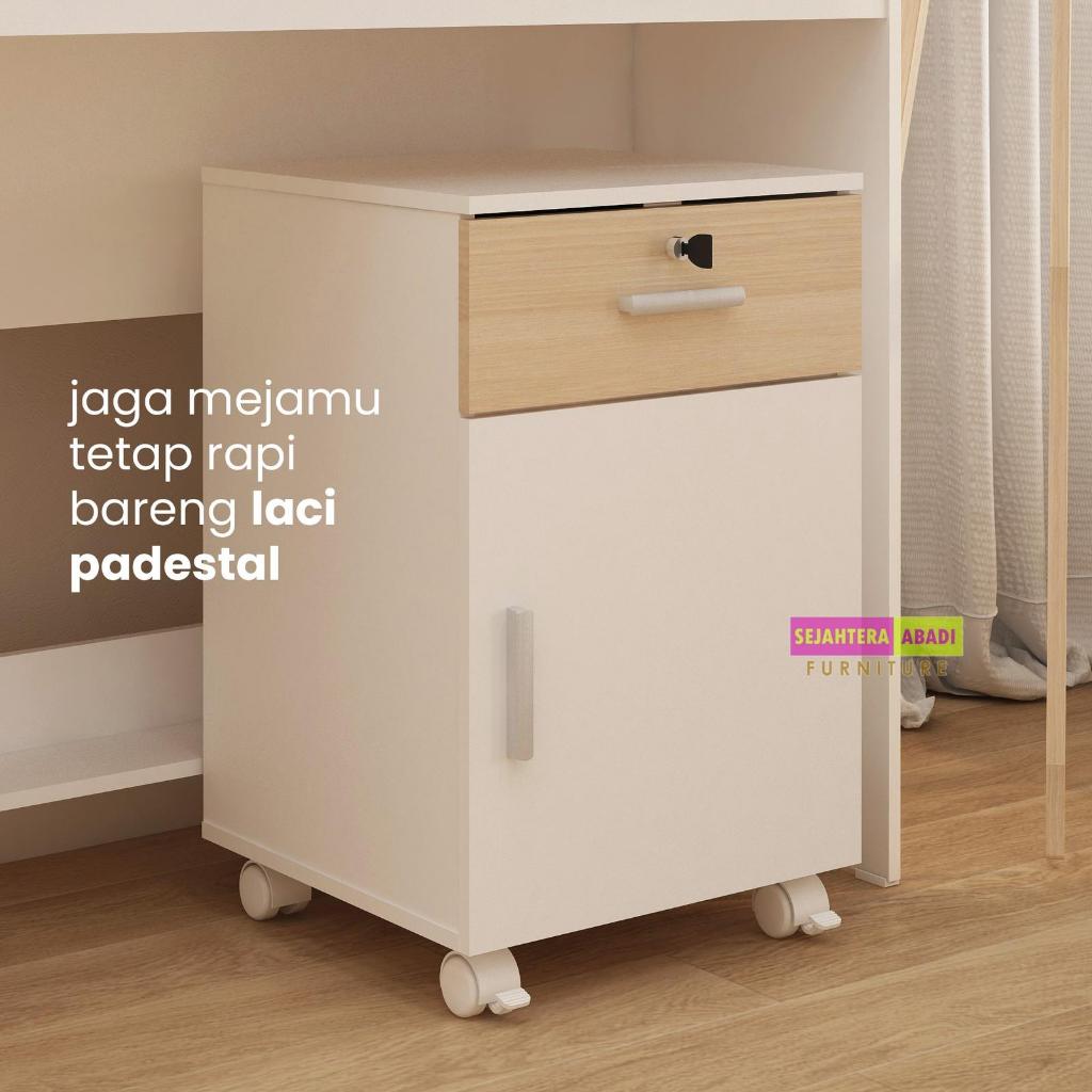 Jual Prodesign mobile pedestal PD ALUNA pedestal meja lemari roda rak ...