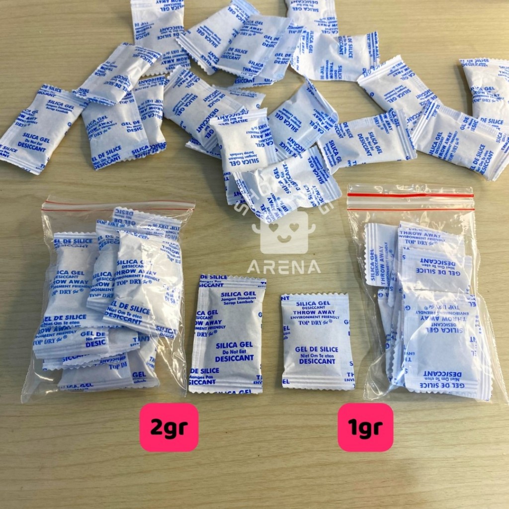 Jual Gel Silica 1gr 2gr ISI 10PCS Makanan 1kg Food Grade Absorb Water ...