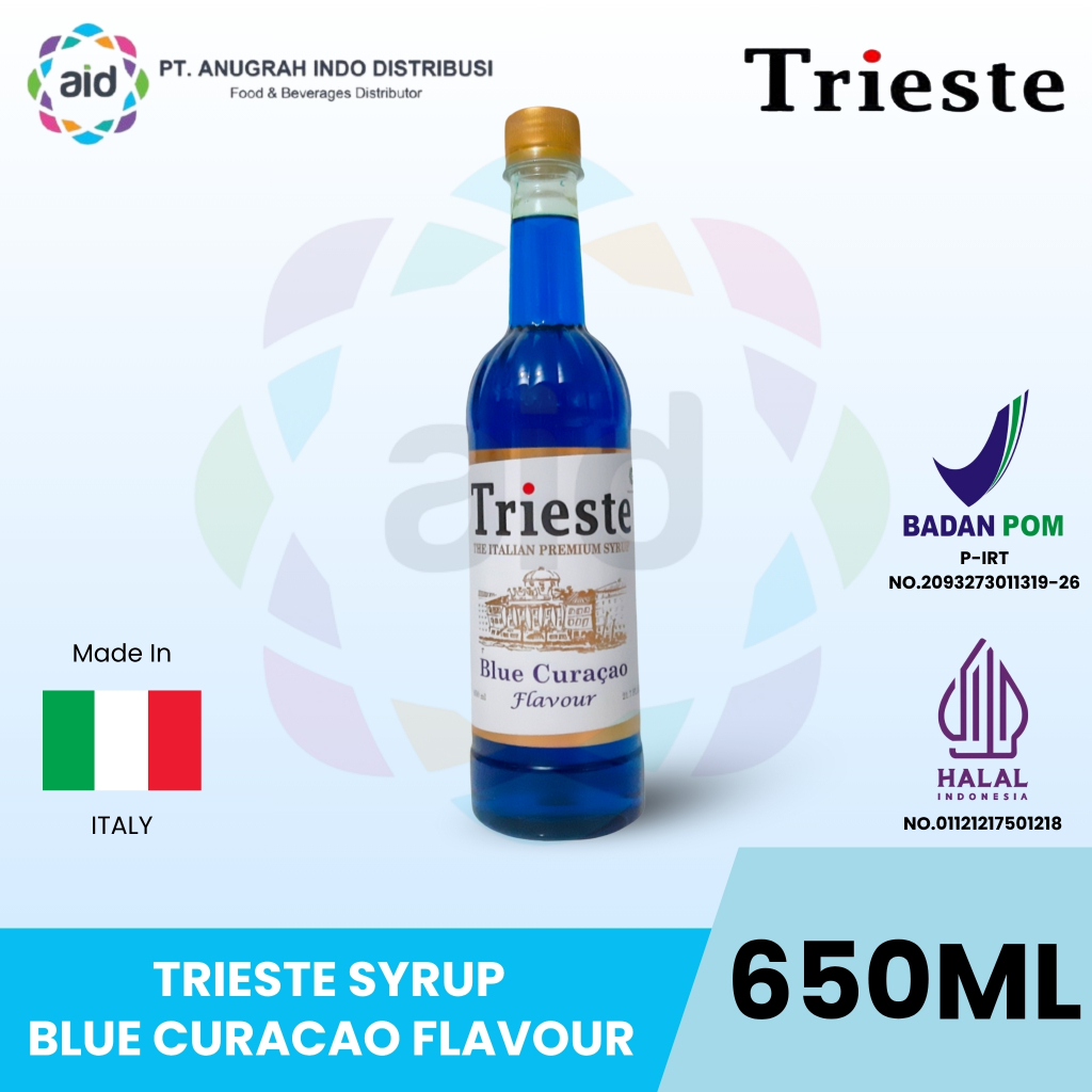 Jual Trieste Italian Premium Syrup Blue Curacao/Citrus Flavour | Shopee ...