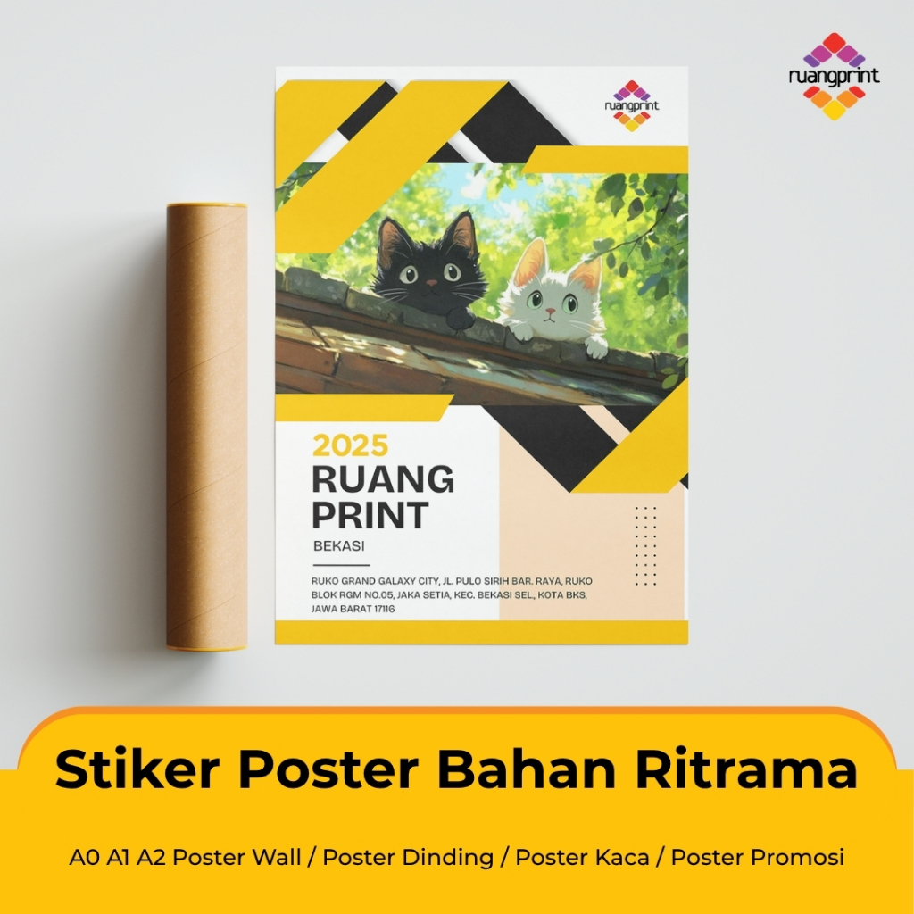 Jual Stiker Poster Bahan Ritrama A0 A1 A2 Poster Wall / Poster Dinding ...