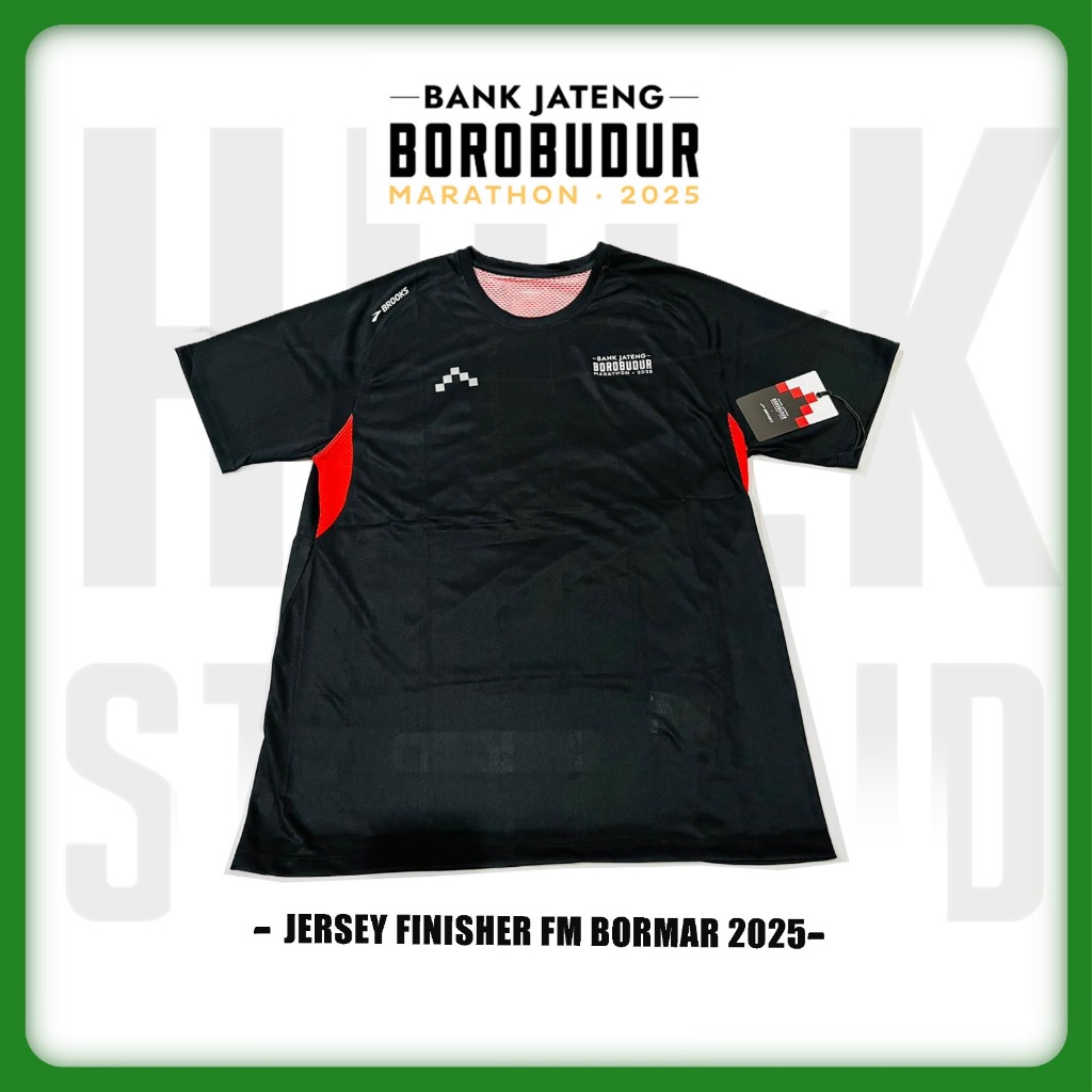  Jual Jersey Finisher FM Borobudur Marathon 2025 (Jersey Lari Marathon Motiv 