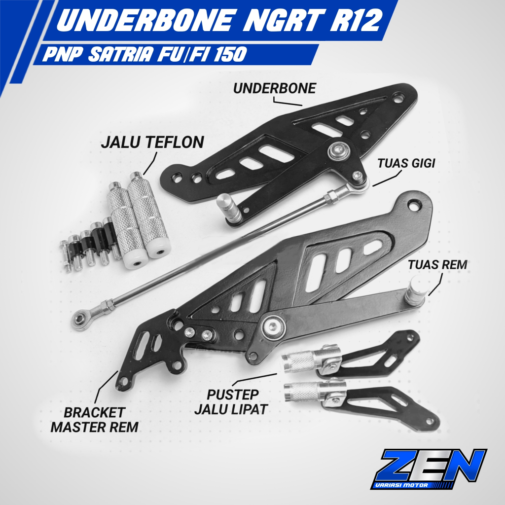 Jual Underbon Cutting CNC Underbon Suzuki Satria Fu150 Custom R12 tebal ...