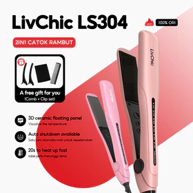 LivChic LS304 3IN1 Catokan Rambut 65W Daya 2 Meter 360° Sudut Belok Jauh 3IN1