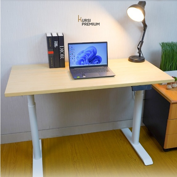 Jual ORVION Ergonomic Office Desk Double Motors Oval Tube Meja Kantor ...