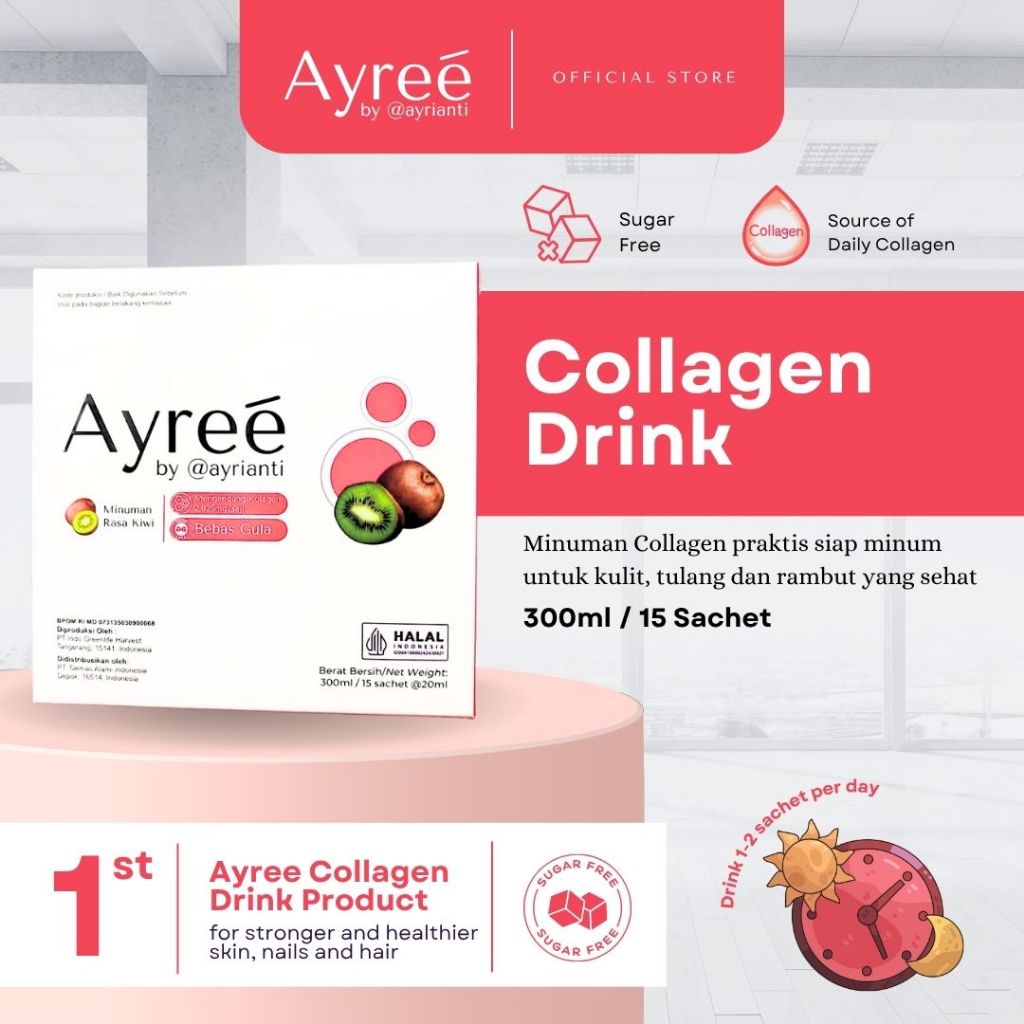 Jual Ayree Collagen Drink & Ayree Fiber Drink Sachet | Shopee Indonesia