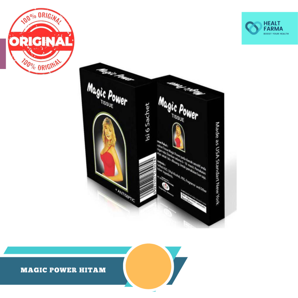 Jual MAGIC POWER TISSUE ANTISEPTIC HITAM | Shopee Indonesia