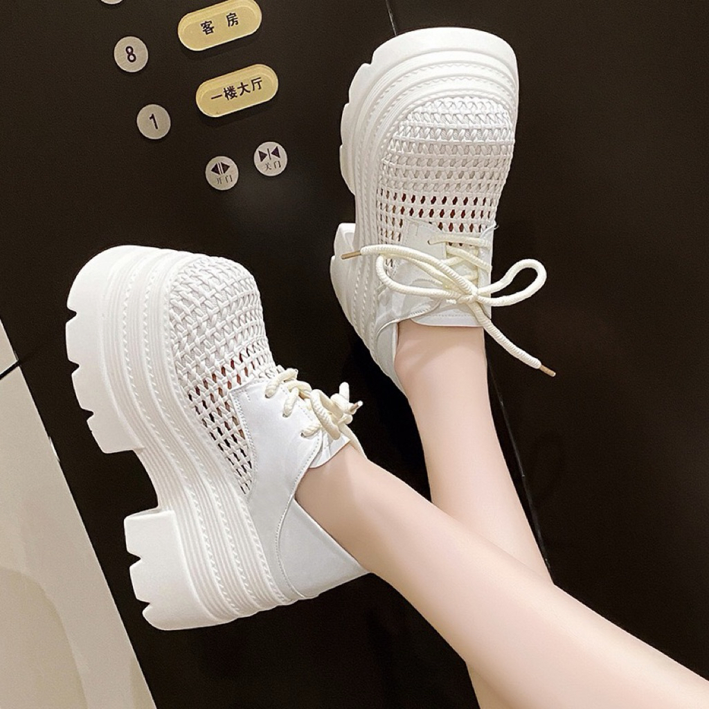 Jual 557 sepatu pantofel platform wanita wedges cewek korean style ...