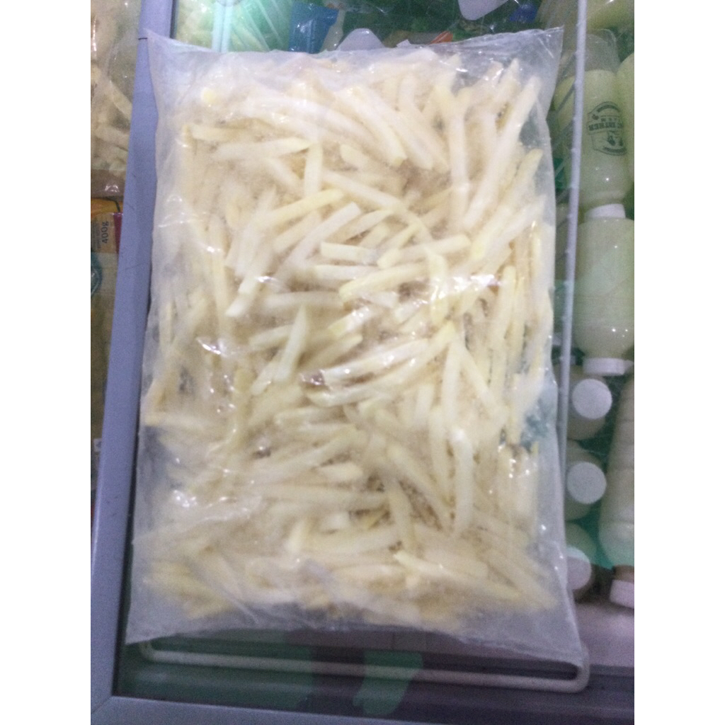 Jual french Fries crinkle cut ,french fries shoestring 1kg | Shopee ...
