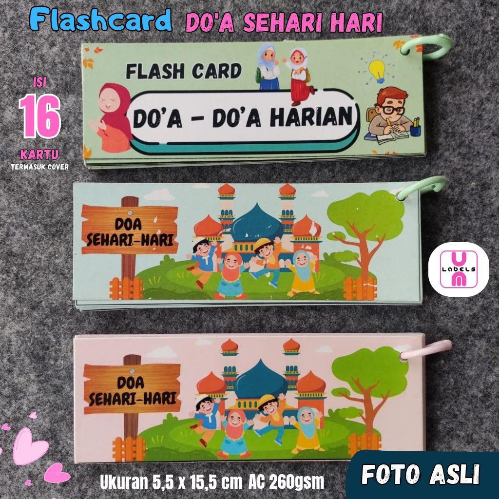 Jual Flashcard Doa Keseharian | KARTU PINTAR | DOA SEHARI HARI | Shopee ...