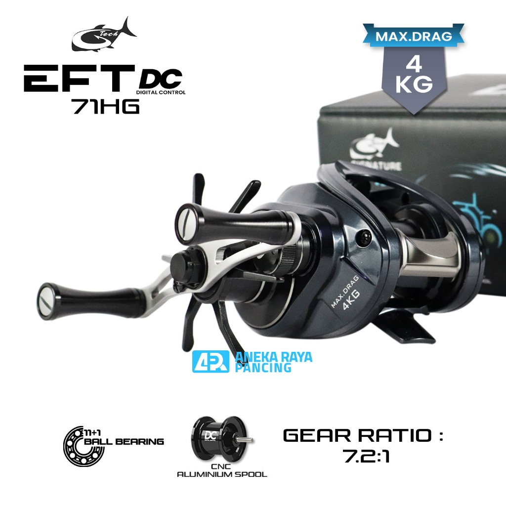 Jual RIL GTECH EFT-DC 71 / Ril Baitcasting Bunyi Zing Original Gtech ...