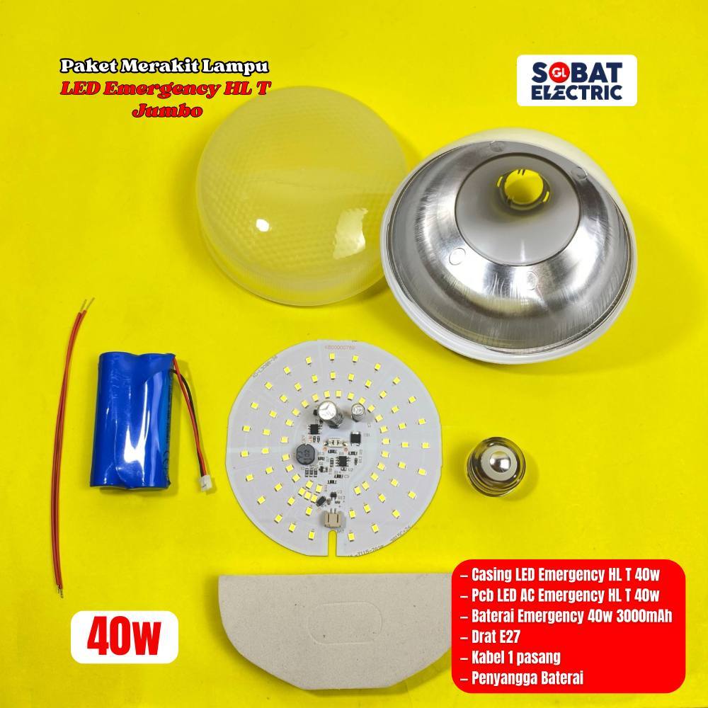 Jual Paket Merakit Lampu LED Emergency Jumbo - Rakitan LED Emergency ...