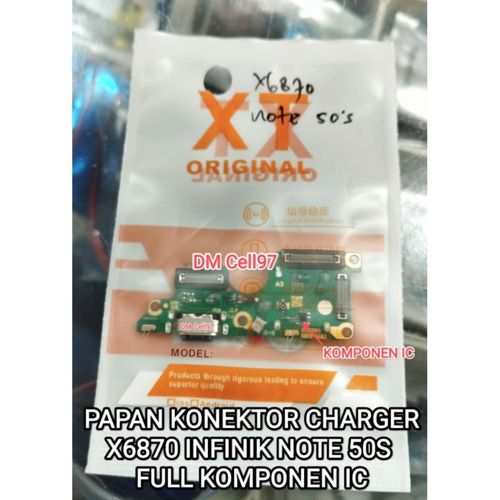 Jual PAPAN KONEKTOR CHARGER X6870 INFINIK NOTE 50S 0RI FULL KOMPONEN IC ...