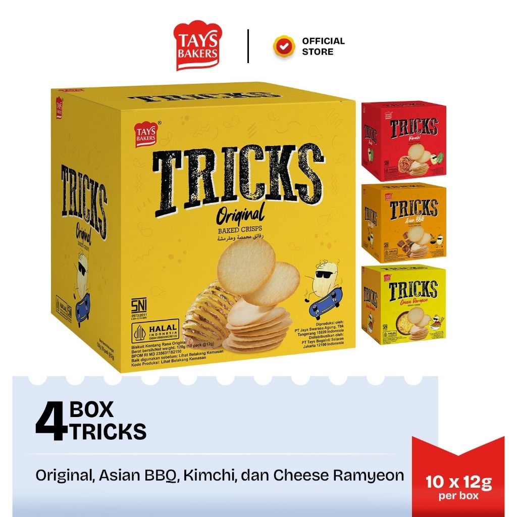 Jual Snack Box Tricks Kentang Asli Mix Varian - 4 Box | Makanan Ringan ...