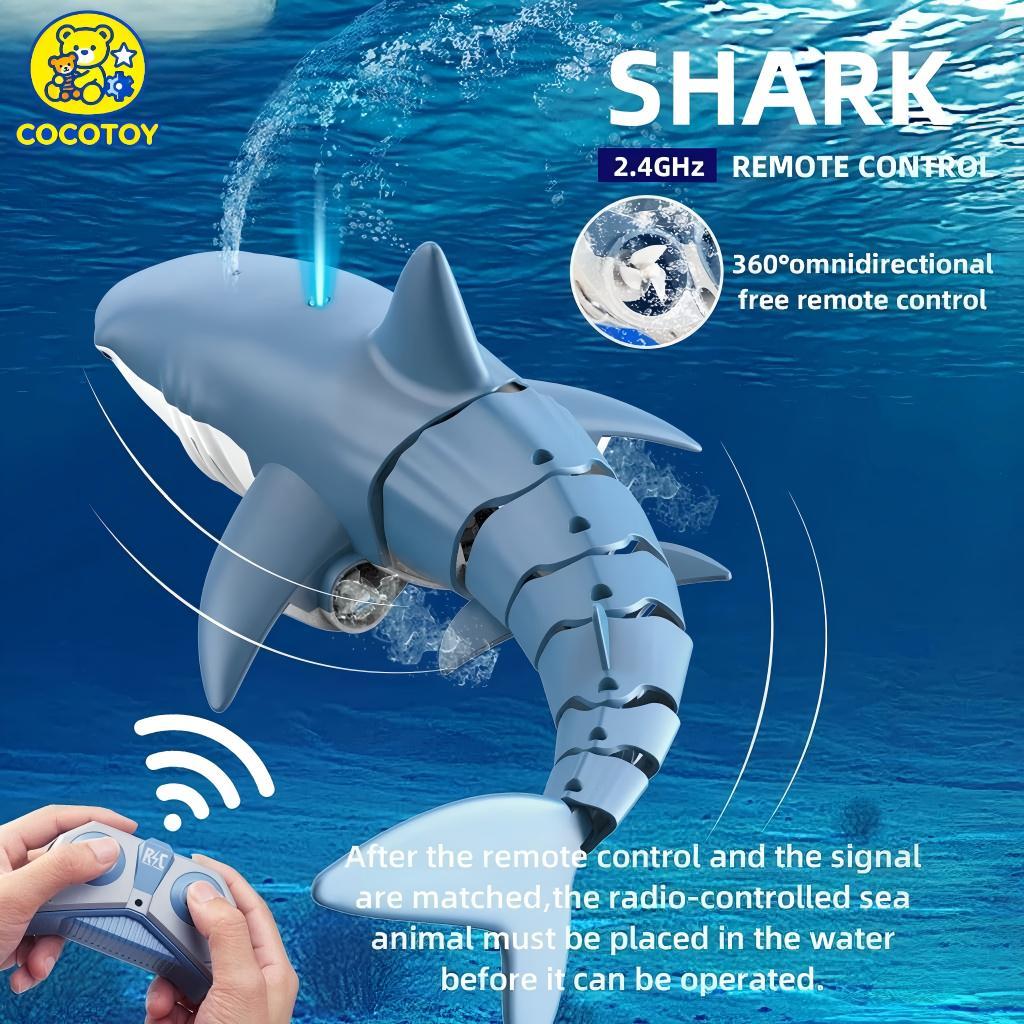 Jual COCOTOY Mainan RC Hiu Ikan Remote Control 2.4G /Upgrade Jet Air ...