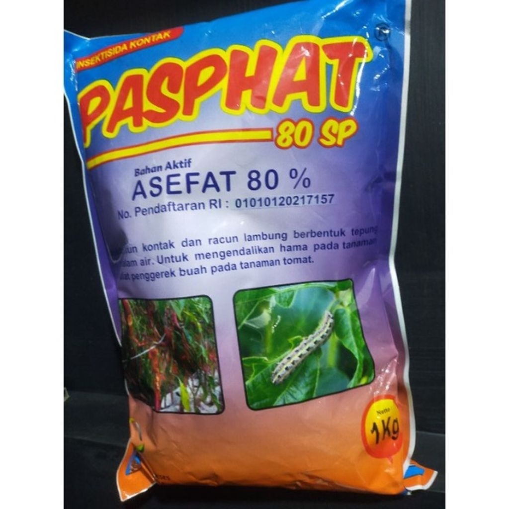 Jual Insektisida Kontak Untuk Ulat PASPHAT Asefat 80WP 400 gr | Shopee ...