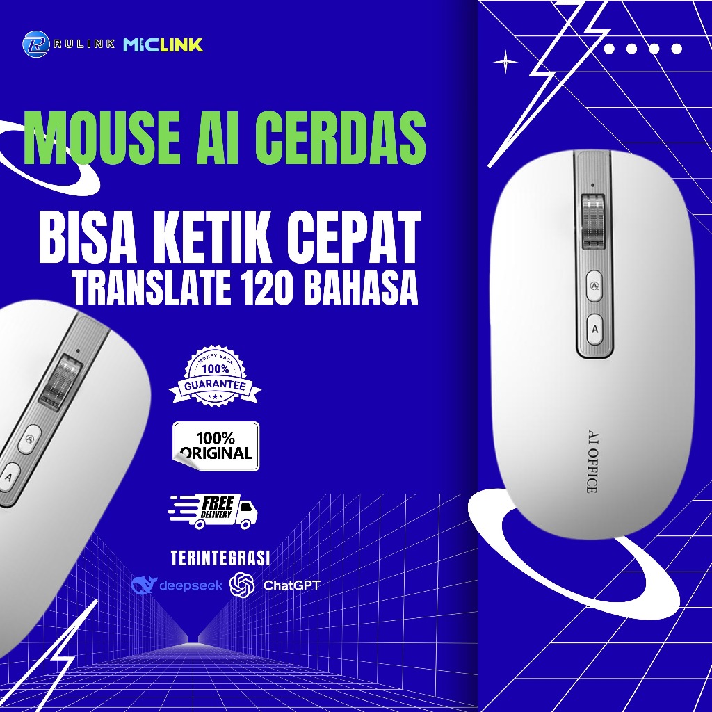 Jual Mouse AI Cerdas Pengenal Suara Mengetik dan Translate Otomatis ...